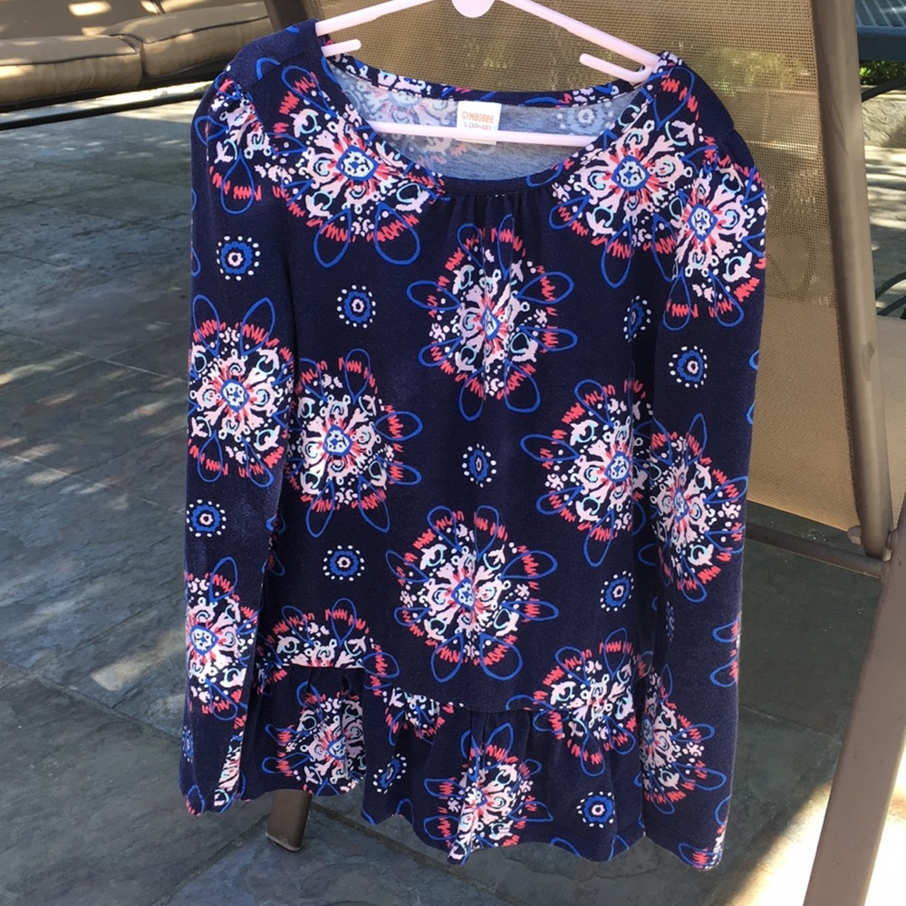 Gymboree girls flouncy top sz L 10-12